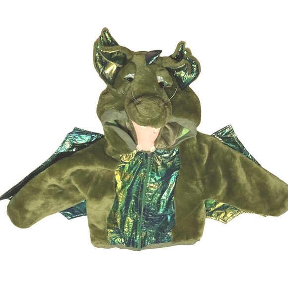 Green Dragon Costume 4T By Celebration Halloween Inc. Kids Outfit w/ Hood & Pant - Picture 1 of 8